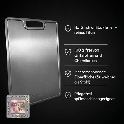 Schneidebrett aus 100 % reinem Titan — TITANOX®