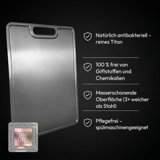 Schneidebrett aus 100 % reinem Titan — TITANOX®