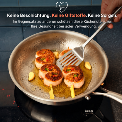 5-teiliges Küchenutensilien-Set aus Edelstahl — TITANOX®