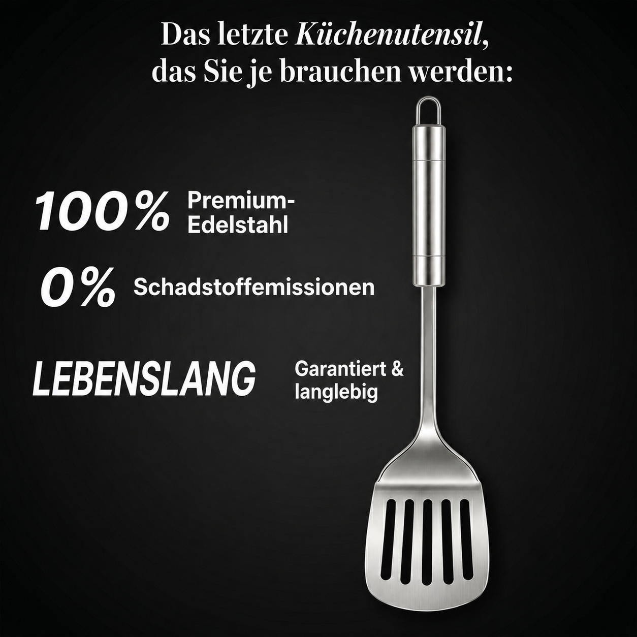 5-teiliges Küchenutensilien-Set aus Edelstahl — TITANOX®