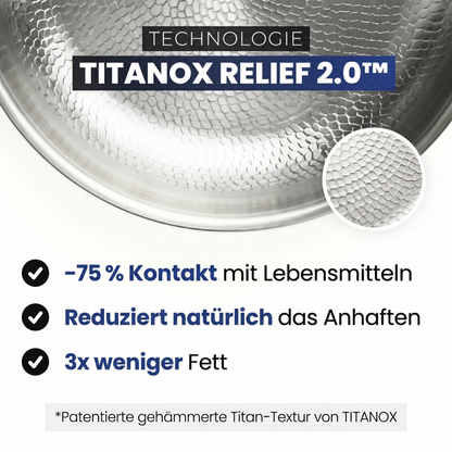 Pfanne aus 100 % reinem Titan — TITANOX®