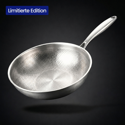 TITANOX® Titan-Wok 28 cm – 100 % reines Titan, unbeschichtet
